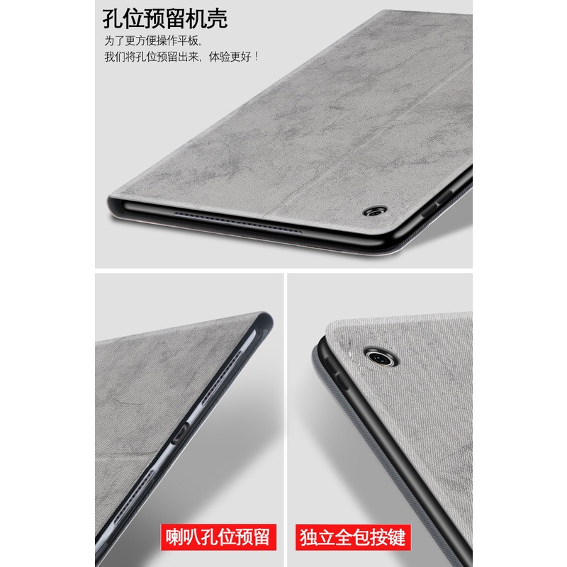 Ốp lưng canvas da nắp lật hình chó và hươu phong cách retro cho Huawei MediaPad T2 7.0 Pro 7.0 inch PLE-701L PLE-703L