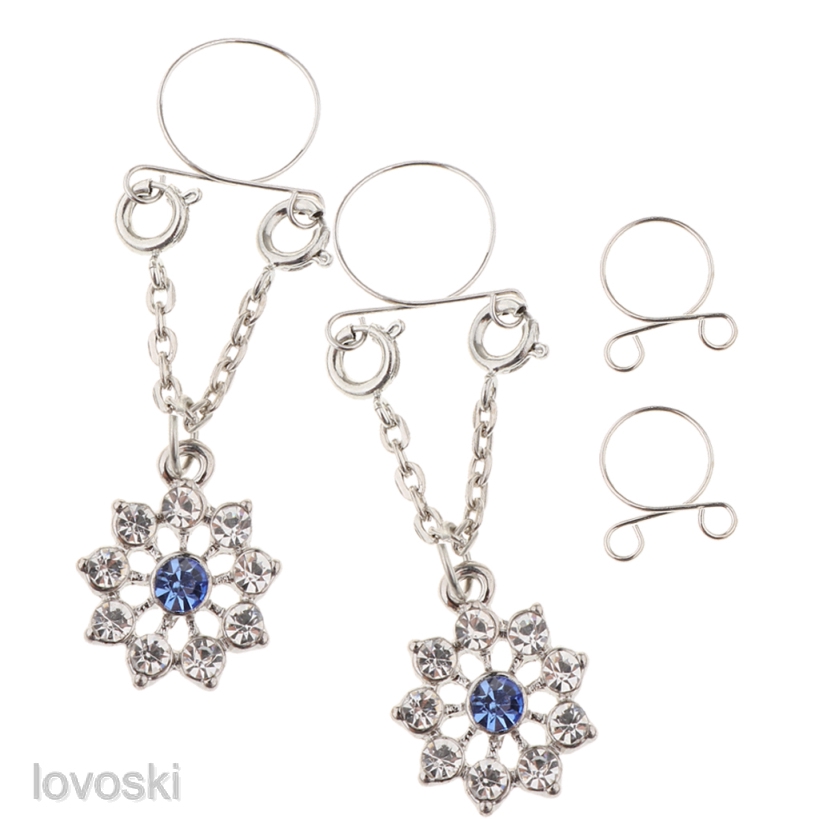 [Lovoski] Khuyên Xỏ Nhũ Hoa Giả Không Xỏ Có Thể Điều Chỉnh Kích Cỡ