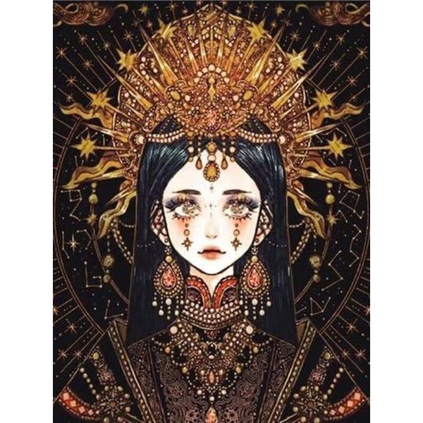 Bộ tranh đính đá 5D họa tiết chân dung độc đáo 30*40cm DIY trang trí nhà cửa