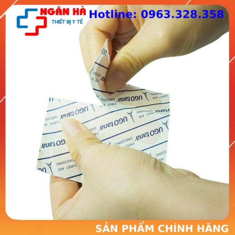 Băng dính cá nhân y tế ugotana, có giãn, không thấm nước, dễ gỡ bỏ, hộp 102 cái và 30 cái