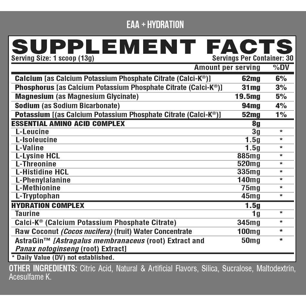 EAA | Nutrex EAA + Hydration Phục Hồi Cơ 30 Lần Dùng - Pre Workout - Chính Hãng -  The Shape