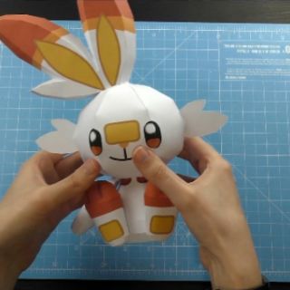 Mô hình giấy [Pokemon Sword and Shield] Scorbunny