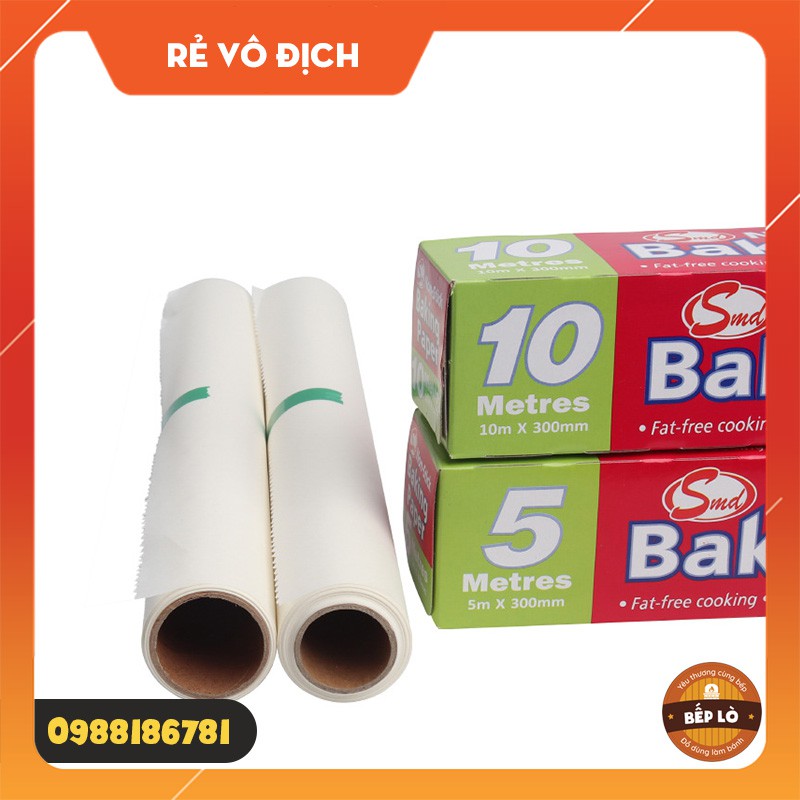 [Mã 12LSSALE giảm 100% đơn 50k] Giấy nến chống dính nướng bánh 30cm x 5m, 30cm x 10m, 30cm x 35m TIỆN DỤNG