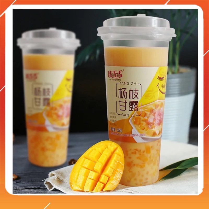 Trà sữa tự pha uống liền vị hoa quả Mango Food, đồ ăn vặt Hà Nội