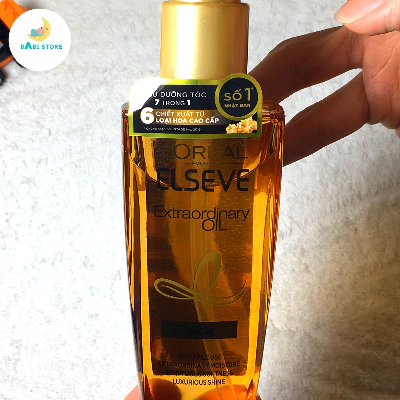 Dầu Dưỡng Tóc Tinh Dầu Hoa Tự Nhiên  L'Oreal Elseve  Oil 100ml.(HÀNG CHÍNH HÃNG -Chai thủy tinh)