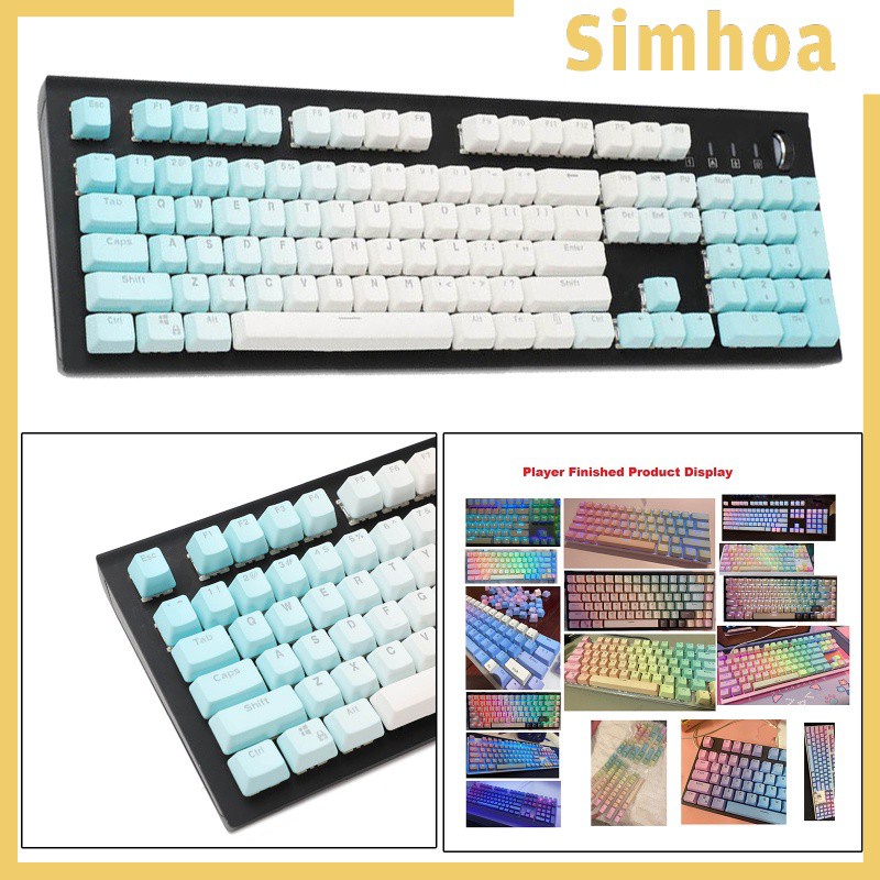 [SIMHOA] 104 Keys Mechanical Switch Keyboard Keycaps PBT Keycaps