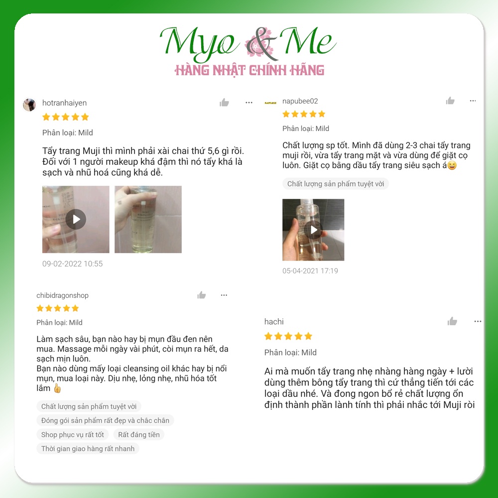 Dầu tẩy trang Muji Oil Cleansing Nhật Bản size lớn 400ml