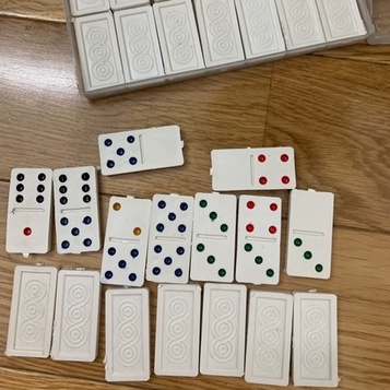 Bộ cờ domino giải trí - Cờ domino nhựa trắng