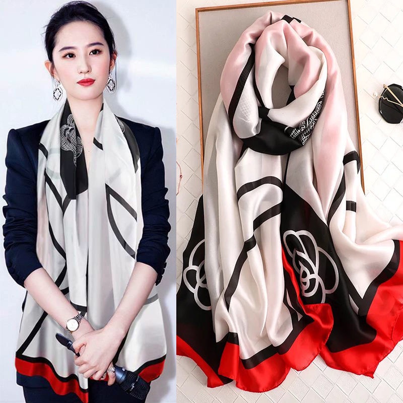 Khăn choàng lụa chống nắng thời trang mùa hè 180*90cm