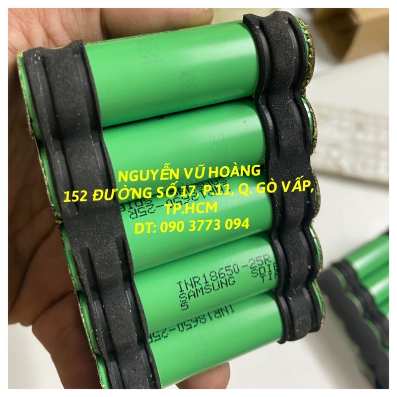 pin đóng makita , dewalt 18V 5ah cell Samsung 25R cũ