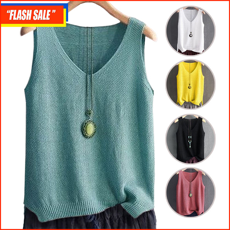 Áo không tay dáng rộng thời trang dành cho nữ có cỡ lớn