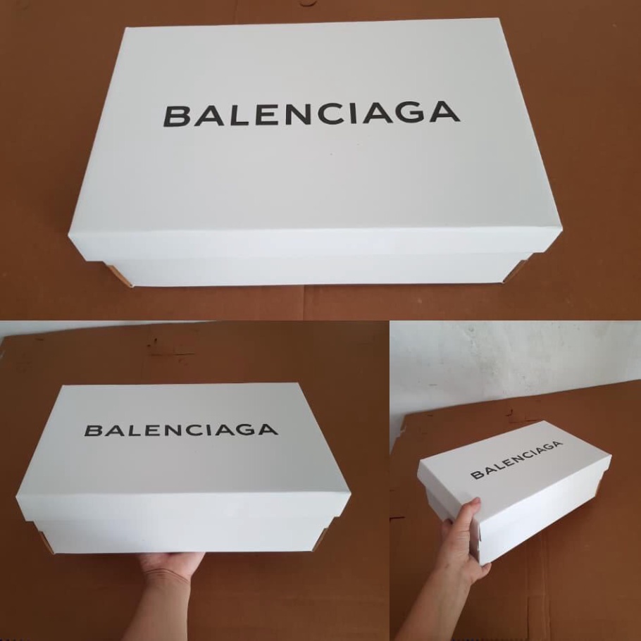 [Ảnh+Video thật] [COMBO] Hộp Giấy Carton đựng giày Hộp mũ Balenciaga + Bill thẻ + Giấy gói Nhật xịn chuẩn Fullbox