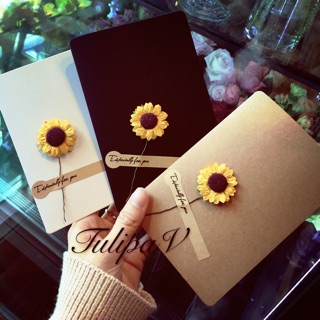 Thiệp handmade hoa hướng dương TulipaV BYME1001