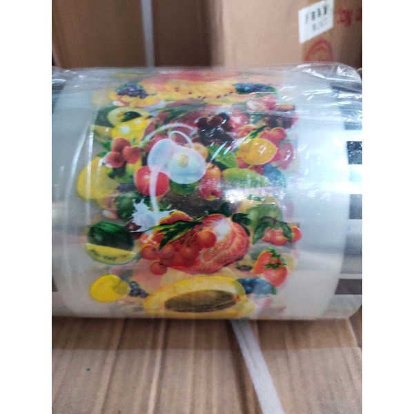 Cuộn Màng Dán Ly 1 lít khổ 150mm. Chuyên dùng cho trà sữa, nước mía, trà tằc, băp rang bơ.