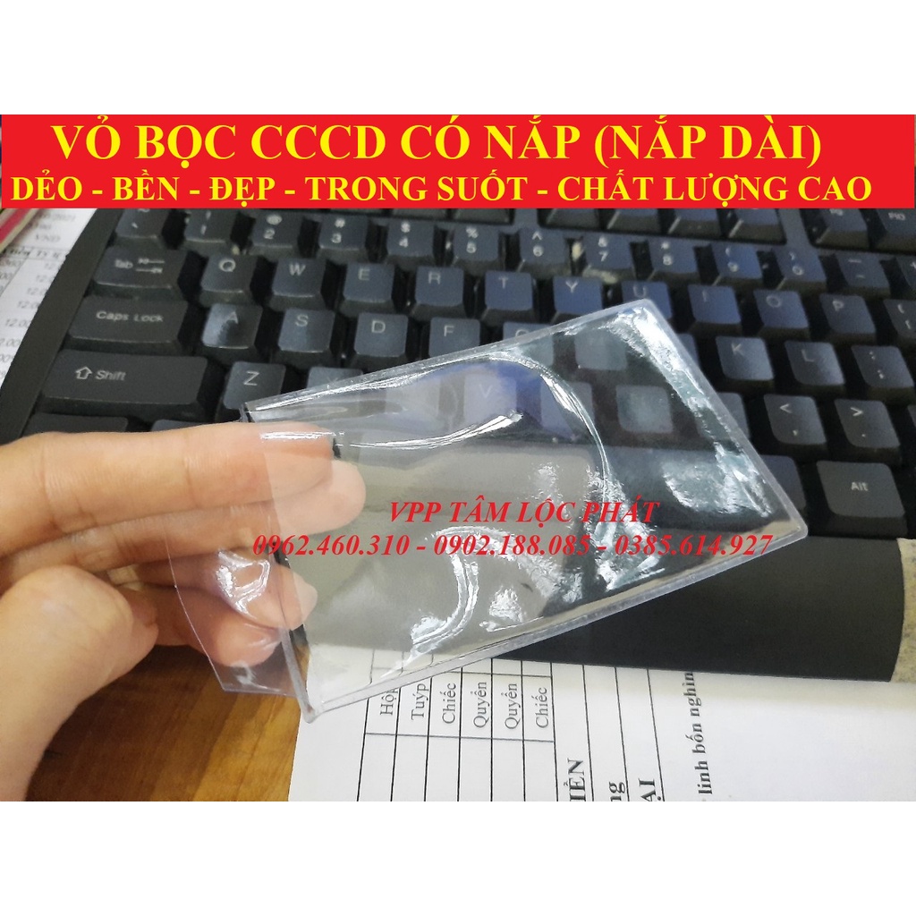 SỈ 100 Vỏ Bọc thẻ CCCD  nặng 205g/100 chiếc, thẻ ATM, BLX, thẻ học sinh, thẻ căn cước - XƯỞNG SẢN XUẤT