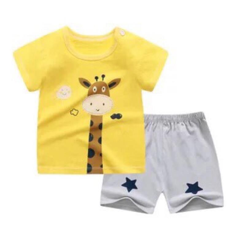 Bộ bé trai bé gái 1-6 tuổi, set cộc tay cotton bé trai bé gái YAPPY KIDS