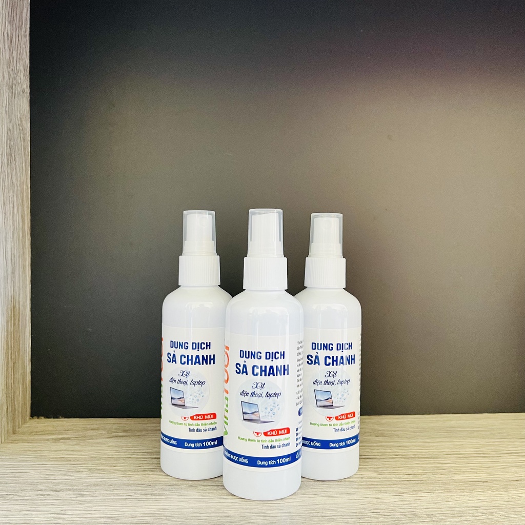 Xịt khử mùi, tinh dầu xịt khử mùi chanh sả xịt thơm khử mùi phòng lạnh - Vina Tươi - 100ml