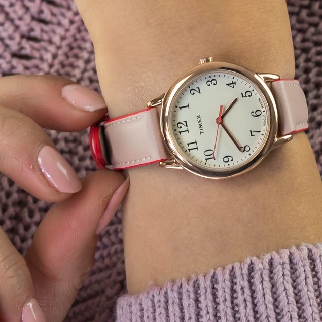 Đồng hồ Nữ Timex Easy Reader 30mm - TW2R62800 Dây Da - Chính Hãng