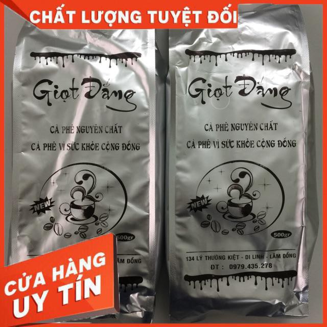 1Kg Cà Phê nguyên chất từ Tây Nguyên thương hiệu Giọt Đắng (Cà phê nguyên chất,cà phê vì sức khoẻ cộng đồng)