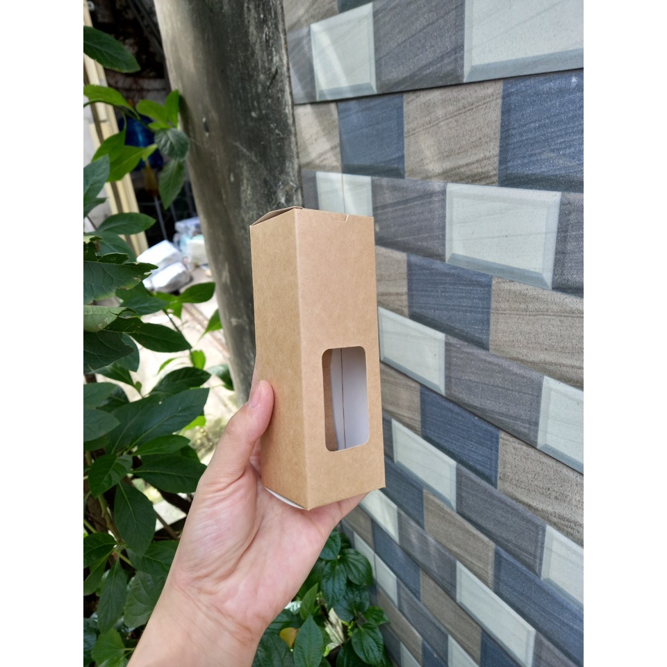 50 cái - Hộp giấy kraft đựng tinh dầu 100ml, chai thủy tinh, nước hoa chiết 100ml - Hộp số 30