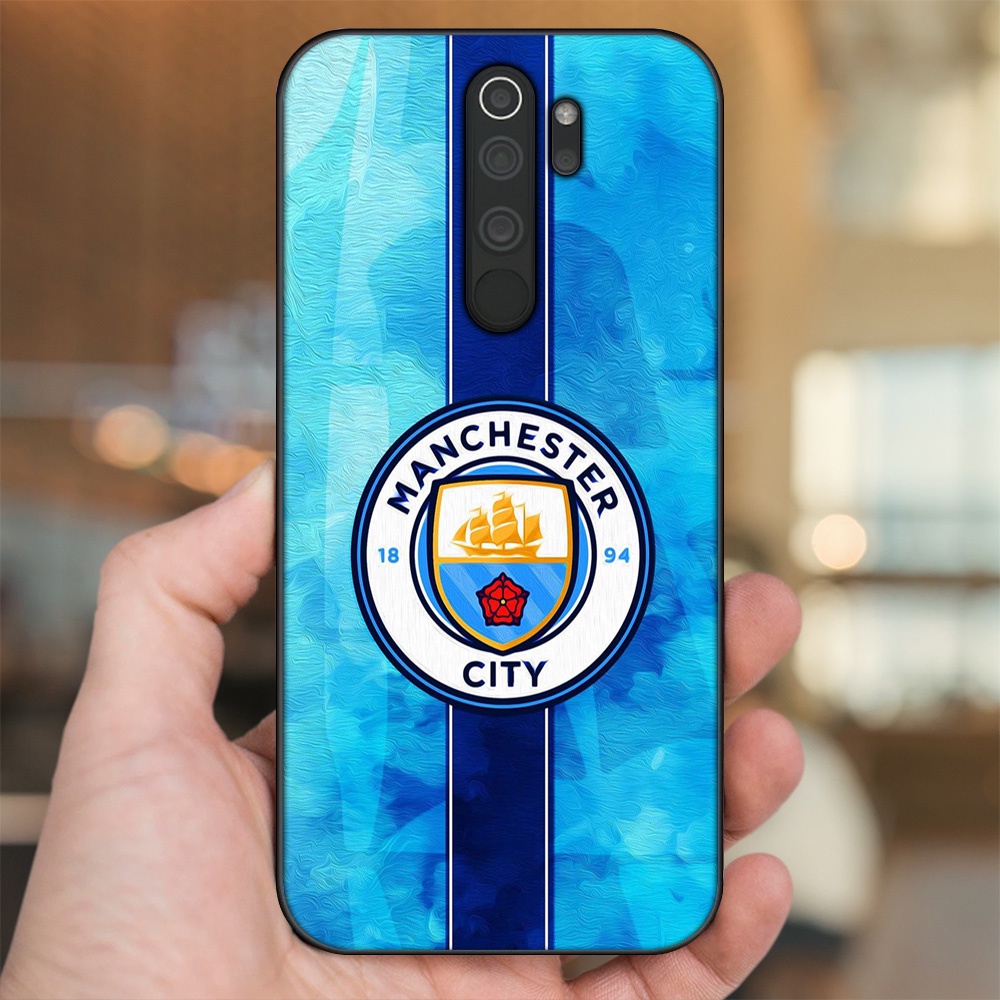 Ốp lưng Xiaomi Redmi Note 8 Pro viền đen in hình Manchester City MC