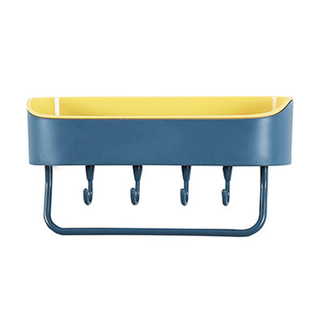 1 Giỏ Đựng Đồ Dùng Nhà Tắm / Nhà Bếp Hai Màu Có Móc Treo Chịu Lực Tốt Tiện Dụng