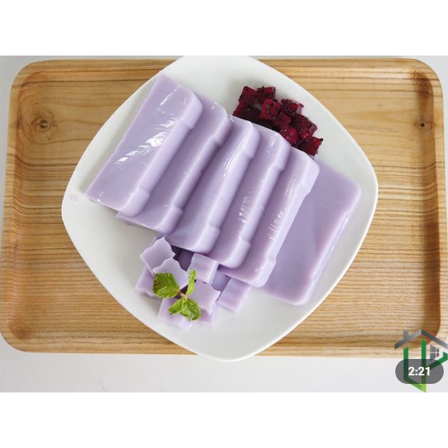 Bột pudding 4 vị: trứng, khoai môn, dưa lưới, socola thơm ngon, dễ làm( Gói 100g) - Topping trà sữa thơm ngon sừn sựt