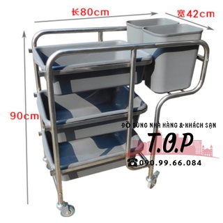 Xe Đẩy Thu Gom Chén Dĩa, Xe Thu Gom Chất Thải