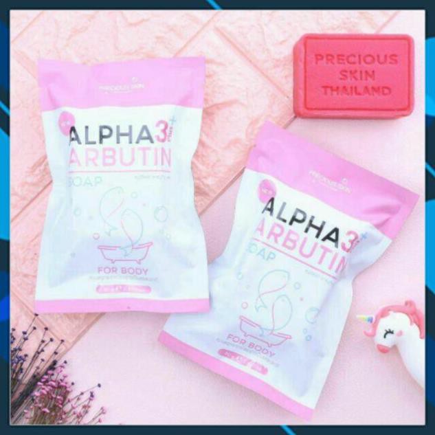 Xà Phòng🌈FREESHIP🌈Xà Phòng Tắm Trắng Da Body ALPHA ARBUTIN 3+ Plus 80g - Mỹ phẩm Authentic