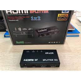 Bộ chia HDMI 1 ra 2 Full HD - Hub HDMI 2 Cổng Kèm Nguồn