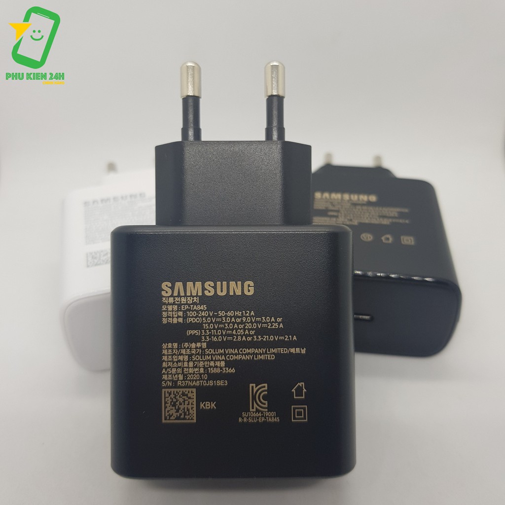 Sạc Nhanh 45W Samsung - Super Fast Charging - Bản Xuất Thị Trường Mỹ [Chính Hãng, Bảo Hành 1 đổi 1]