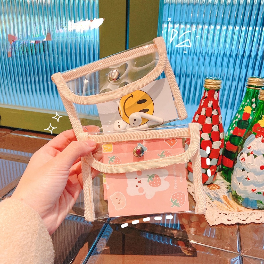 Túi Đựng Tiền Xu Thiết Kế Nhỏ Gọn Trong Suốt Dành Cho Học Sinh