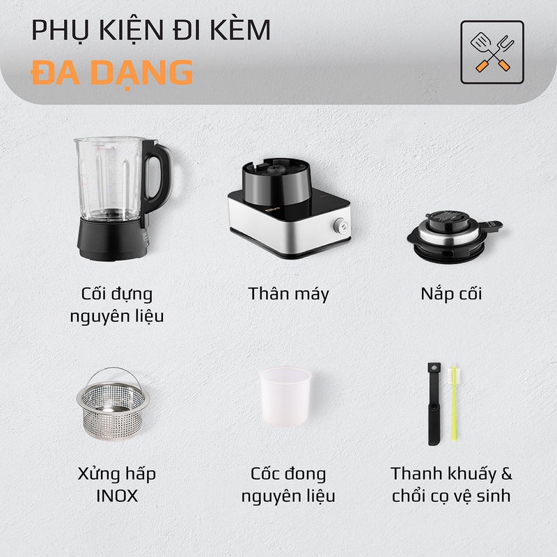 [Mã ELHA22 giảm 6% đơn 300K] Máy Làm Sữa Hạt OLIVO CB22 PRO - Vệ Sinh Khử Khuẩn Thông Minh - Xay Cực Êm