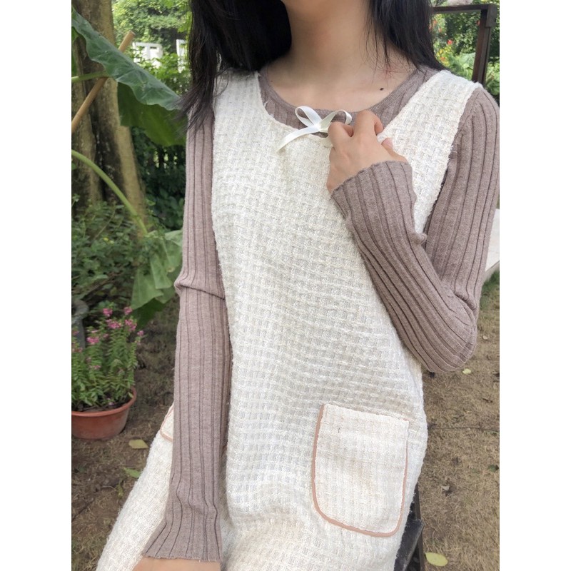 Áo len dài tay Janet (với 2 nơ xinh) | BigBuy360 - bigbuy360.vn