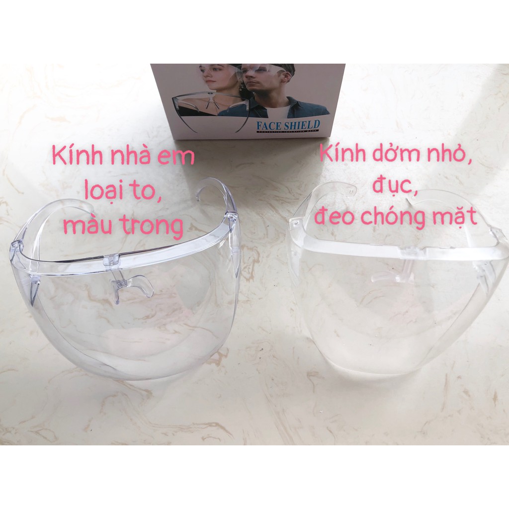 Kính bảo hộ, kính chống giọt bắn y tế nhựa cao cấp trong suốt, kính chống gió bui