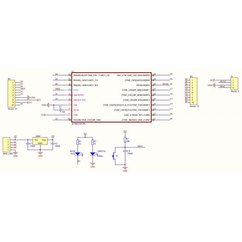 Mạch STM8S103F3P6