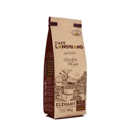 Cafe Langbiang Elegant, 500g, túi kraft