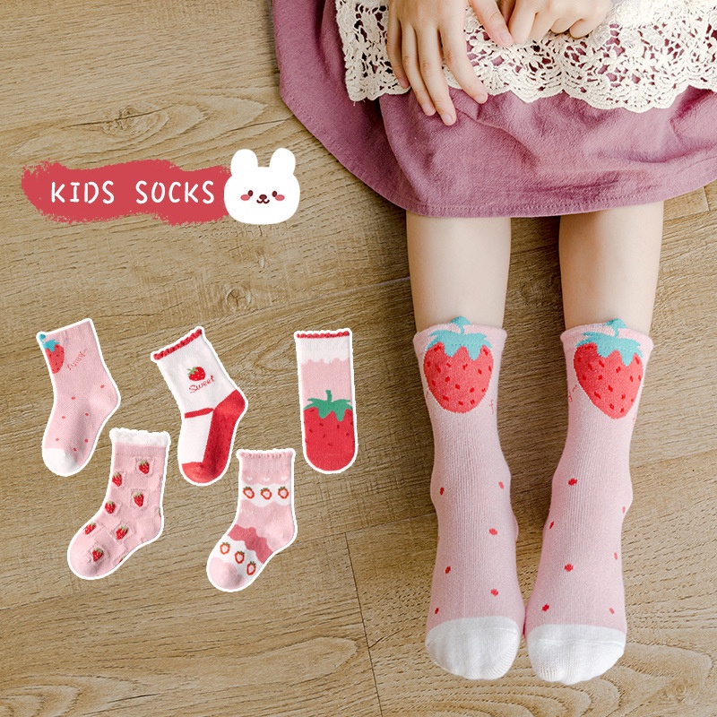 Set 5 Đôi Tất Minliu Cho Bé Trai và Bé Gái Từ 1-12 Tuổi 100% Cotton Hàng Xuất Nhật Tất Trẻ Em Siêu Mềm Mịn 2022-2023