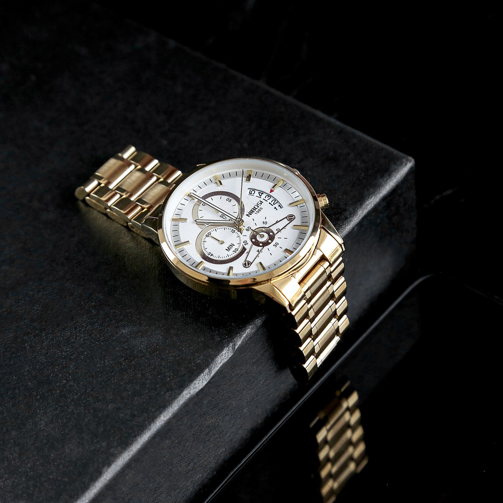[Tặng vòng tay]Đồng hồ nam NIBOSI chính hãng NI2309A dây thép đúc đặc 6 kim | BigBuy360 - bigbuy360.vn