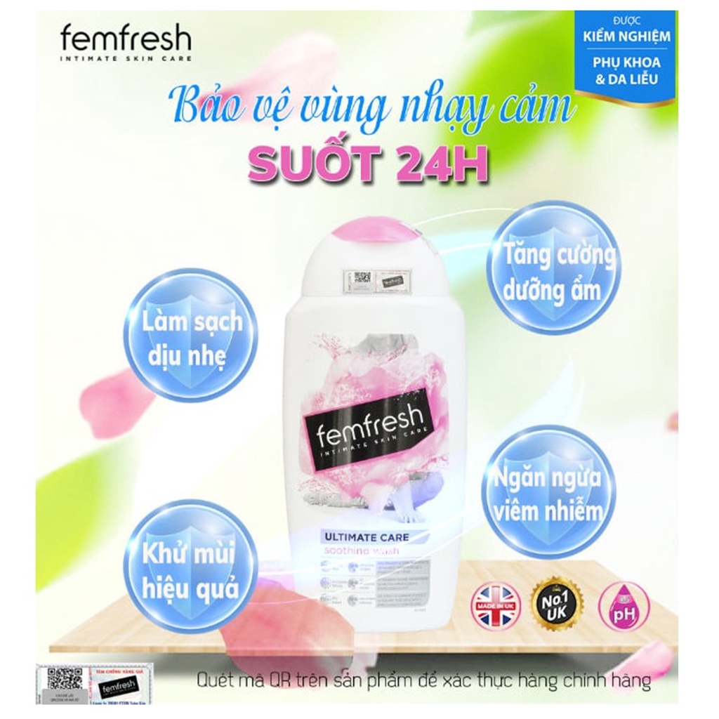 Dung Dịch Vệ Sinh Phụ Nữ Cao Cấp Femfresh Wash (150ml/250ml)