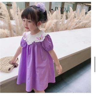 Combo 3 váy thô hoa cho bé 1-5T