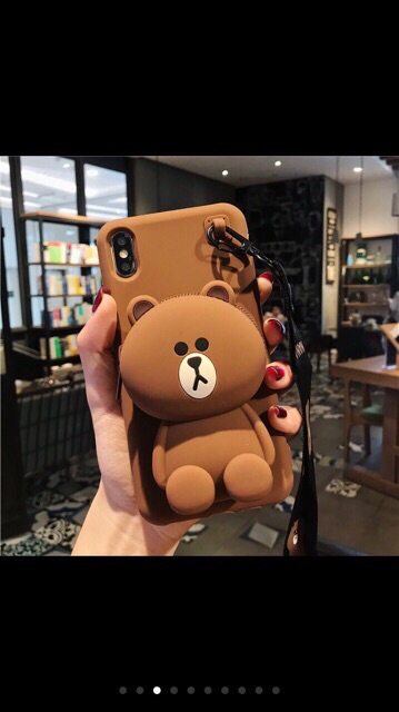 Ốp Điện Thoại Gấu Ví  Cho Iphone 6/6s, 6/6sPlus, 7/8, 7/8Plus, X/Xs, XsMaX