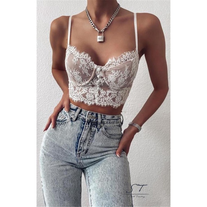 Áo Lót Ren Hai Dây Màu Trơn Hở Lưng Thời Trang Gợi Cảm CY03 Dành Cho Bạn Nữ