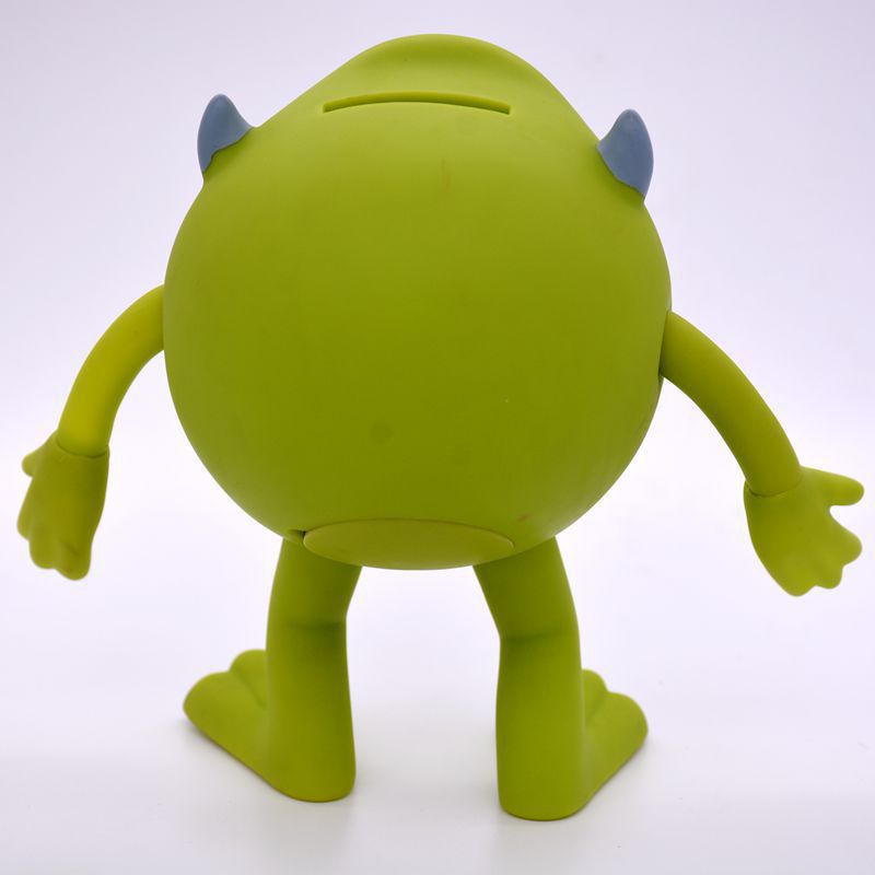 Disney Monsters University Mike Wazowski Mr Q Money Pot PVC Action Figure Ornaments 15cm