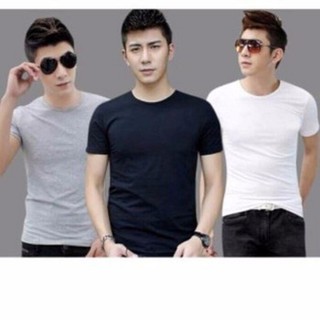 Combo 2 áo thun trơn nam đơn giản tặng 1 nón lưỡi trai trơn