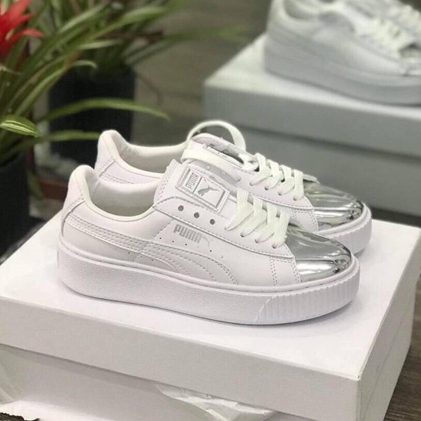 Giày Thể Thao,Giày Sneaker,Giày 𝐩𝐮𝐦𝐚 mũi bạc