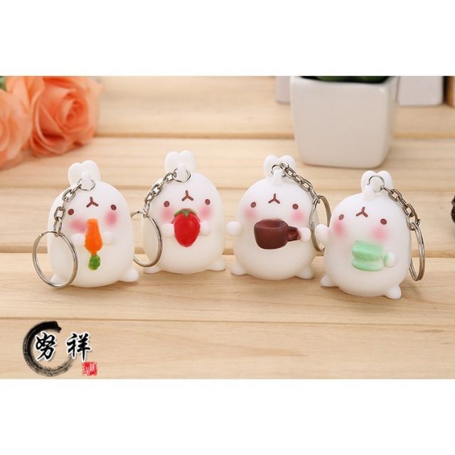 Móc khóa thỏ molang cực yêu!