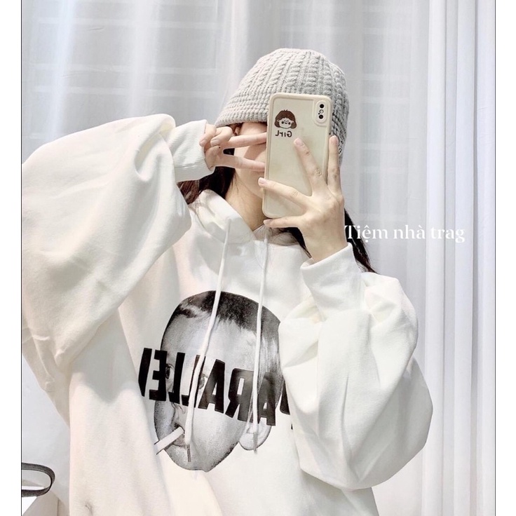 Áo Hoodie Nỉ Có Mũ Form Rộng Cậu hai Màu ĐEN | TRẮNG Unisex Nam Nữ Ulzzang | BigBuy360 - bigbuy360.vn
