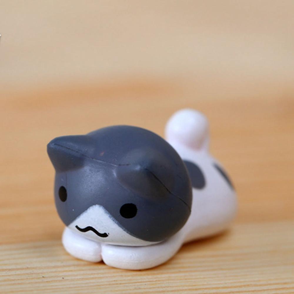 Set 6 Mô Hình Mèo May Mắn Hoạt Hình Trang Trí Bể Cá / Nhà Búp Bê