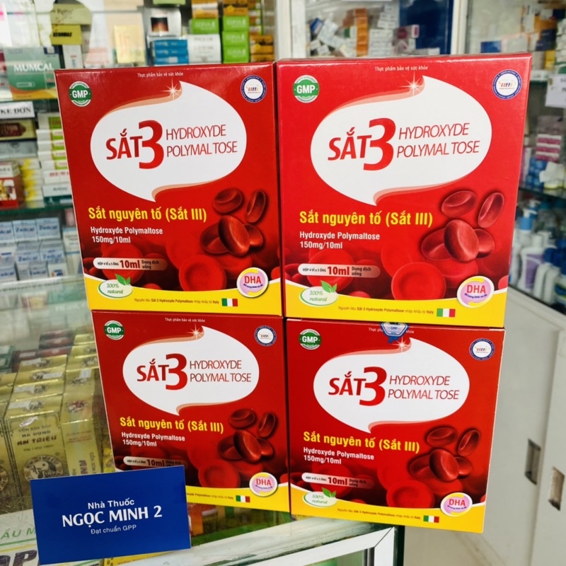 ✅ [Chính Hãng] Sắt 3 Hydroxyde polymal tose , SẮT 3(sắt nguyên tố ) HYDROXYDE POLYMAL 150mg/10ml